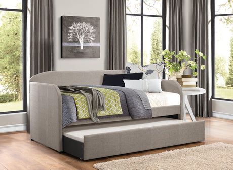 Roland Gray Daybed with Trundle by Homelegance at Eve Furniture