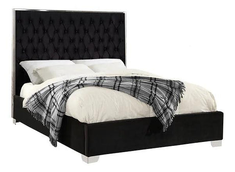 Rose Black 55"H King Platform Bed by New Era Innovations at Eve Furniture