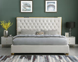 Rose Cream 55"H Platform King Bed by New Era Innovations at Eve Furniture