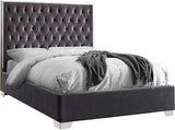Rose Grey 55"H King Platform Bed by New Era Innovations at Eve Furniture
