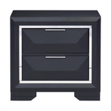 Rosemont Midnight Blue Nightstand by Homelegance at Eve Furniture