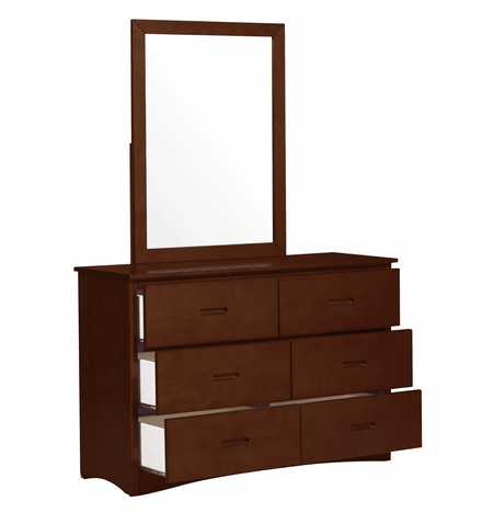 Rowe Dark Cherry Mirror (Mirror Only) by Homelegance at Eve Furniture