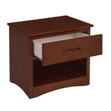 Rowe Dark Cherry Nightstand by Homelegance at Eve Furniture