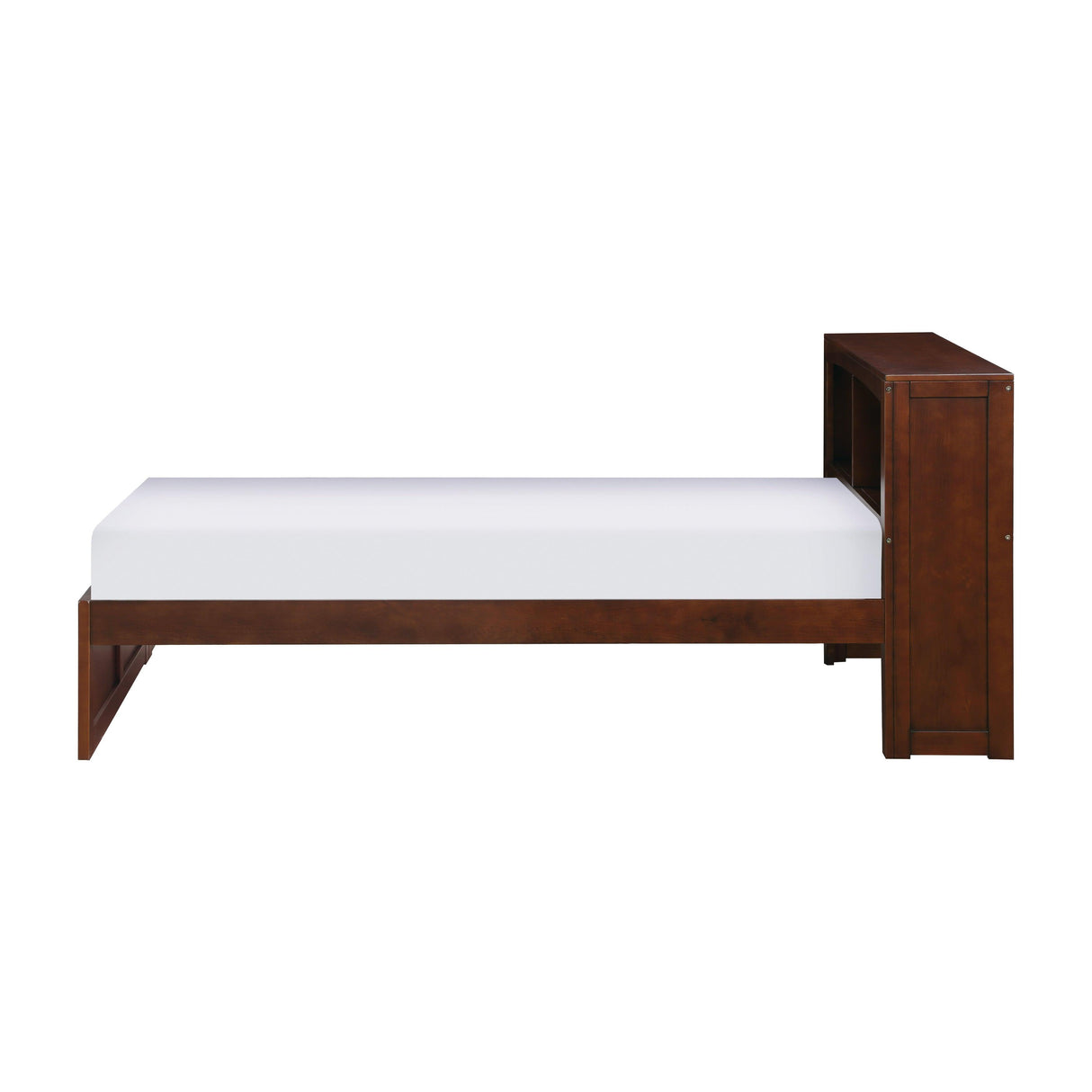 Rowe Dark Cherry Twin Bookcase Bed by Homelegance at Eve Furniture