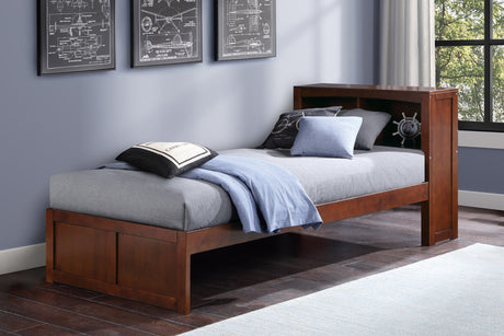 Rowe Dark Cherry Twin Bookcase Bed by Homelegance at Eve Furniture