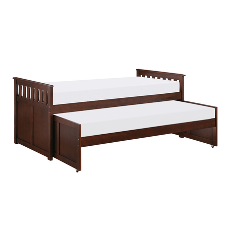 Rowe Dark Cherry Twin/Twin Bed by Homelegance at Eve Furniture