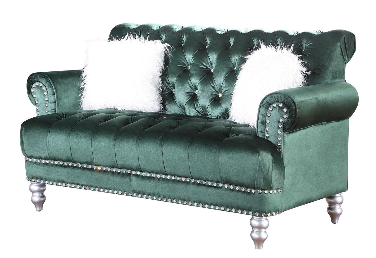 Royal Green Sofa & Loveseat by New Era Innovations at Eve Furniture
