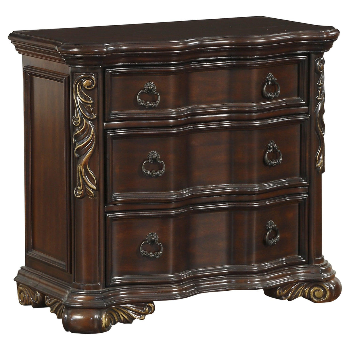 Royal Highlands Rich Cherry Nightstand by Homelegance at Eve Furniture