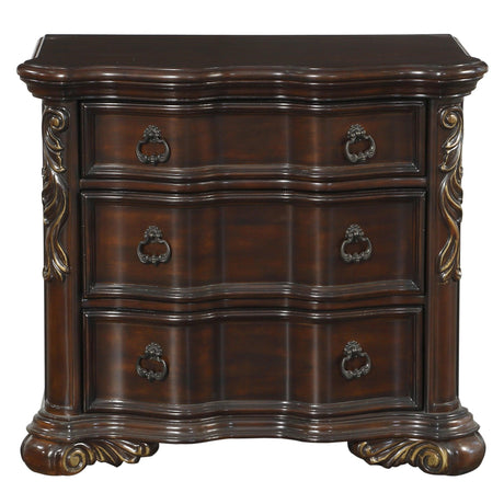 Royal Highlands Rich Cherry Nightstand by Homelegance at Eve Furniture