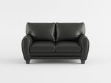 Rubin Black Faux Leather Loveseat by Homelegance at Eve Furniture