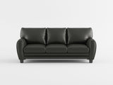 Rubin Black Faux Leather Sofa by Homelegance at Eve Furniture