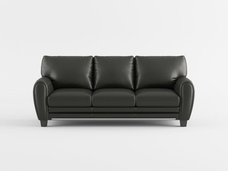 Rubin Dark Brown Faux Leather Sofa by Homelegance at Eve Furniture
