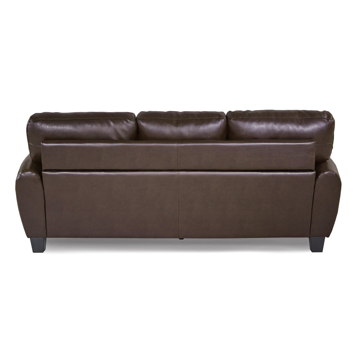 Rubin Dark Brown Faux Leather Sofa by Homelegance at Eve Furniture