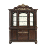Russian Hill Warm Cherry Buffet & Hutch by Homelegance at Eve Furniture