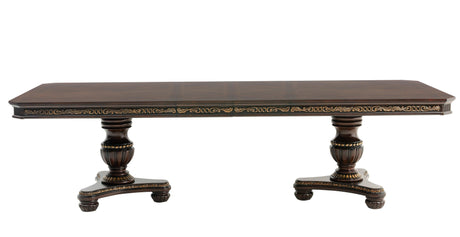 Russian Hill Warm Cherry Extendable Dining Table by Homelegance at Eve Furniture