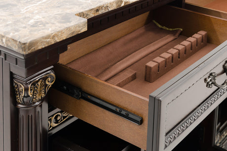 Russian Hill Warm Cherry Server by Homelegance at Eve Furniture