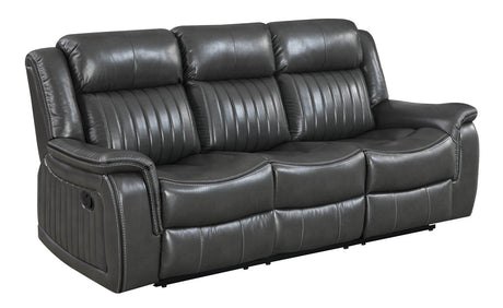 Lavon Gray 3-Piece Reclining Living Room Set - Eve Furniture