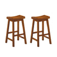 Saddleback Oak Pub Height Stool Set of 2 by Homelegance at Eve Furniture
