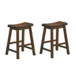 Saddleback Warm Cherry Counter Height Stool, Set of 2 by Homelegance at Eve Furniture