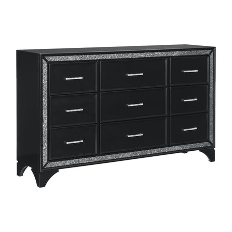 Salon Black Dresser by Homelegance at Eve Furniture