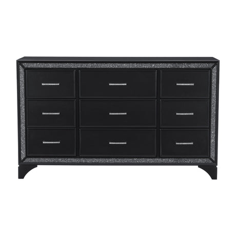 Salon Black Dresser by Homelegance at Eve Furniture