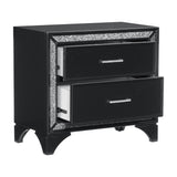 Salon Black Nightstand by Homelegance at Eve Furniture