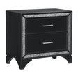 Salon Black Nightstand by Homelegance at Eve Furniture