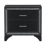 Salon Black Nightstand by Homelegance at Eve Furniture