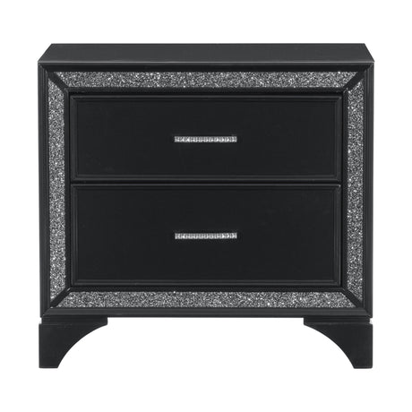 Salon Black Nightstand by Homelegance at Eve Furniture