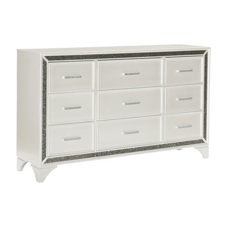 Salon White Dresser by Homelegance at Eve Furniture