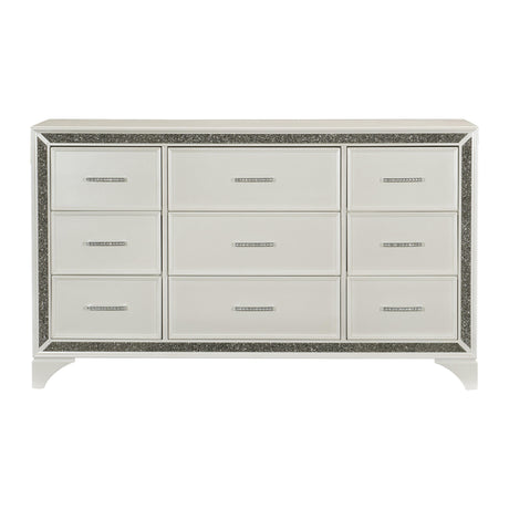 Salon White Dresser by Homelegance at Eve Furniture