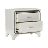 Salon White Nightstand by Homelegance at Eve Furniture