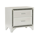 Salon White Nightstand by Homelegance at Eve Furniture