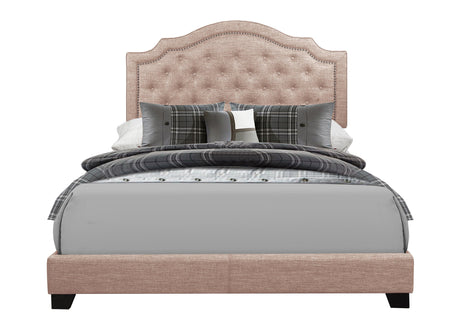Sandy Beige Full Upholstered Bed by Homelegance at Eve Furniture