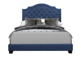 Sandy Blue King Upholstered Bed by Homelegance at Eve Furniture