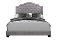 Sandy Gray King Upholstered Bed by Homelegance at Eve Furniture