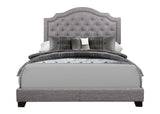 Sandy Gray Queen Upholstered Bed by Homelegance at Eve Furniture
