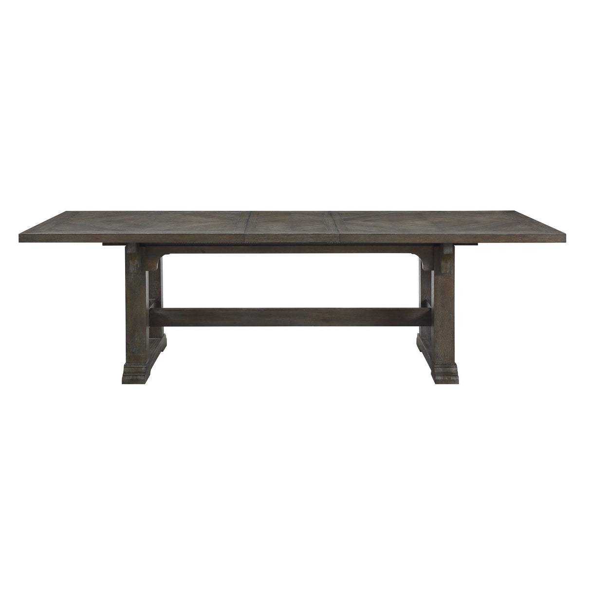 Sarasota Driftwood Brown Extendable Dining Table by Homelegance at Eve Furniture