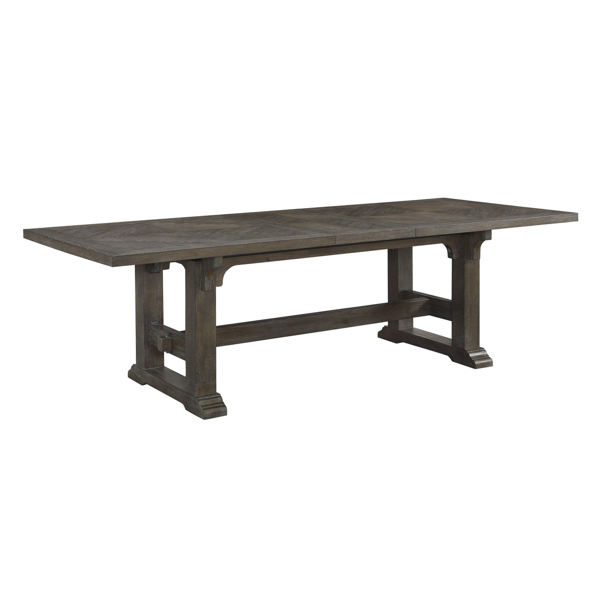 Sarasota Driftwood Brown Extendable Dining Table by Homelegance at Eve Furniture