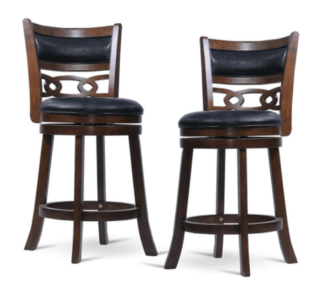 Savor Brown Swivel Counter Chair, Set of 2 by Homelegance at Eve Furniture