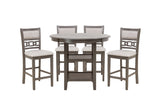 Savor Gray 5-Piece Counter Height Set by Homelegance at Eve Furniture
