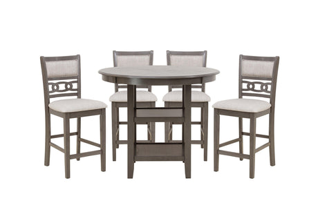 Savor Gray 5-Piece Counter Height Set by Homelegance at Eve Furniture
