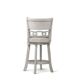 Savor White Swivel Counter Chair, Set of 2 by Homelegance at Eve Furniture