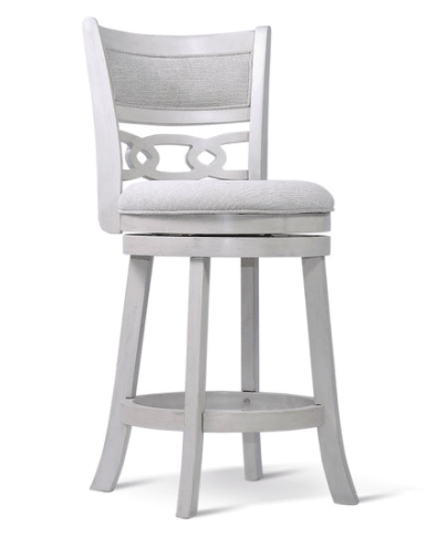 Savor White Swivel Counter Chair, Set of 2 by Homelegance at Eve Furniture
