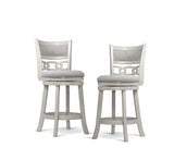 Savor White Swivel Counter Chair, Set of 2 by Homelegance at Eve Furniture