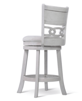 Savor White Swivel Counter Chair, Set of 2 by Homelegance at Eve Furniture