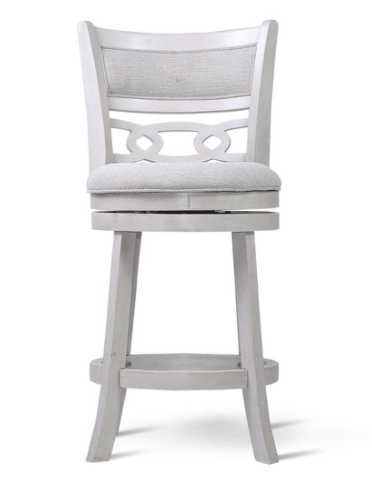 Savor White Swivel Counter Chair, Set of 2 by Homelegance at Eve Furniture