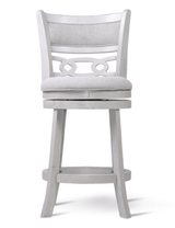 Savor White Swivel Counter Chair, Set of 2 by Homelegance at Eve Furniture