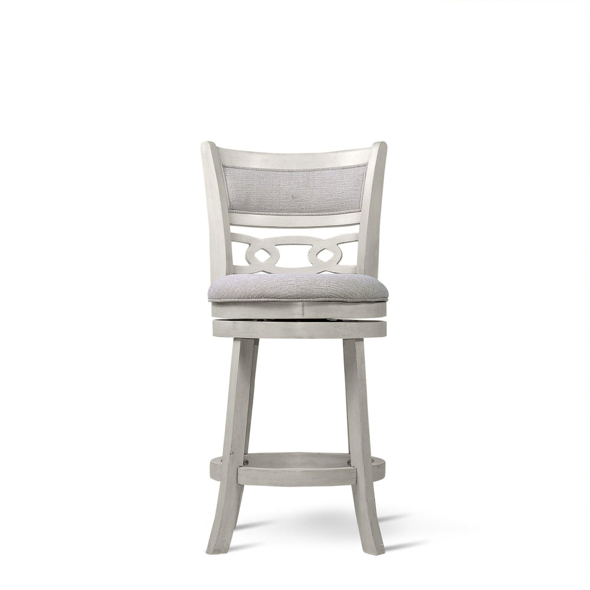 Savor White Swivel Counter Chair, Set of 2 by Homelegance at Eve Furniture