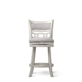 Savor White Swivel Counter Chair, Set of 2 by Homelegance at Eve Furniture